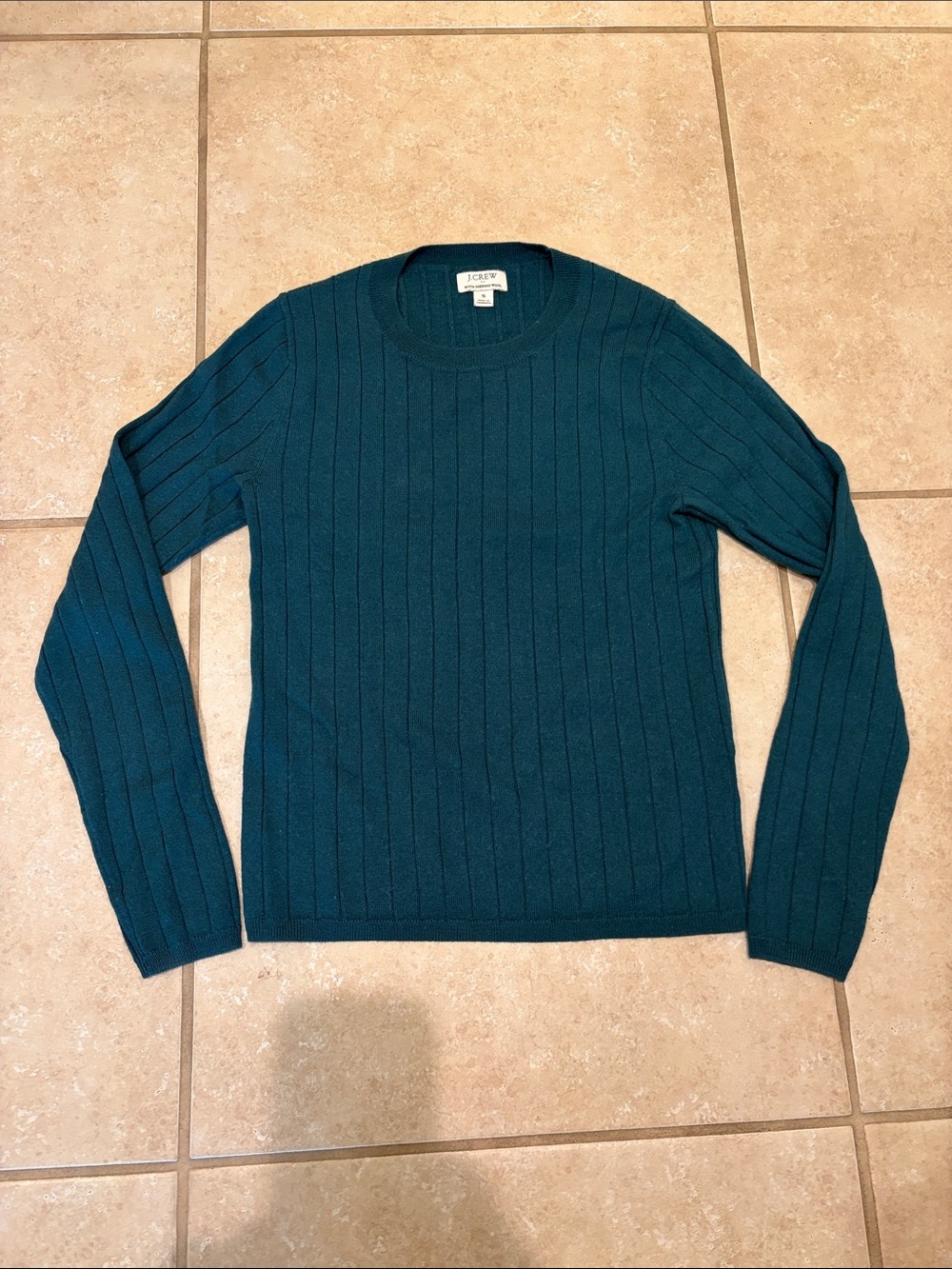 J Crew sweater crew-neck 50% Merino Wool size Small